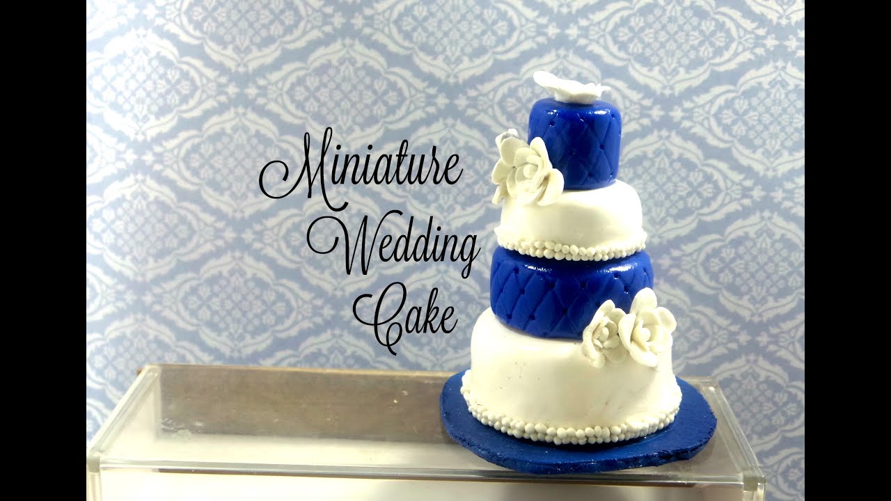 Miniature Wedding Cake Polymer Clay Tutorial Youtube