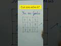 How to solve sudoku? #puzzle #sudoku #shorts