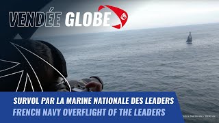 Survol par la Marine Nationale des leaders | Vendée Globe 2024