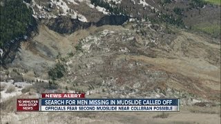 Search for 3 men missing in giant mudslide is called off
