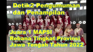 Juara 1 Rebana Tingkat Provinsi Jawa Tengah Tahun 2022 (SMP 1 Boja Kab. Kendal)