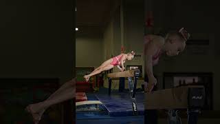 Isabelle's beginning of her beam routine #gymnast #athlete