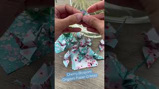 Quickest Way to Fold Cherry Blossom Origami Paper Cranes Asmr