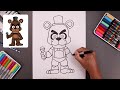 how to draw freddy fazbear five nights at freddy s