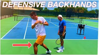 How to Play Defensive One Handed Backhands