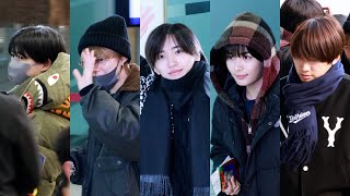 나니와단시(なにわ男子: Naniwa Danshi) 첫 내한 콘서트 후 출국 현장 직캠 Gimpo Airport Arrival | 2025.01.13