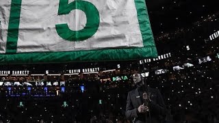 Garden View: Watch KG's Number Lifted into the Rafters