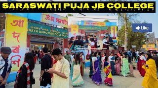 Jb College || Saraswati Puja || ￼ Saraswati Puja 2023 Jb College Vlog￼