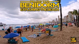 Benidorm Levante beach walking tour 2023:Summer in 4K 60FPS - The best of Spain