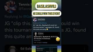 Basilashvili, he COULD win this event! 🤣 #shorts