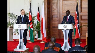 Nairobi | Spotkanie z mediami Prezydentów Polski i Kenii