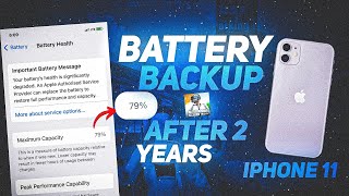 iPhone 11 battery backup after 2 years | iPhone 11 battery health 80 backup | BGMi ❤️