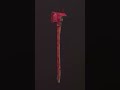 Post Apocalyptic Rusty Axe (3D Modeling in Autodesk Maya, Substance Painter and Marmoset) #shorts