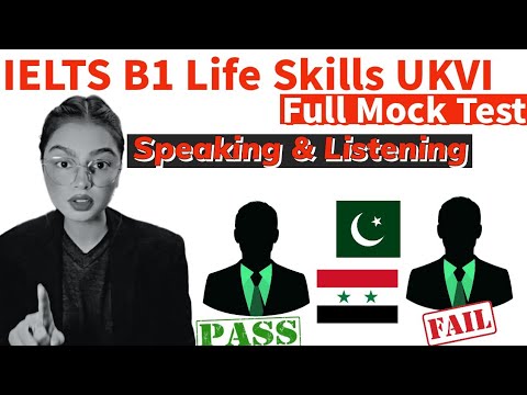 IELTS B1 Life Skills Complete Test Speaking & Listening|| B1 UKVI - YouTube