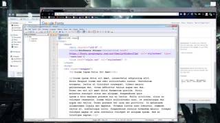Quick Two Column HTML Layout