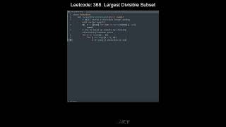 Leetcode 368. Largest Divisible Subset in Python | Python Leetcode | Python Coding Tutorial | ASMR