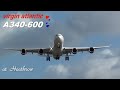 Virgin Atlantic Airbus A340-600 {G-VYOU}  Landing overhead at London Heathrow