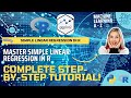 Master Simple Linear Regression in R: Complete Step-by-Step Tutorial!