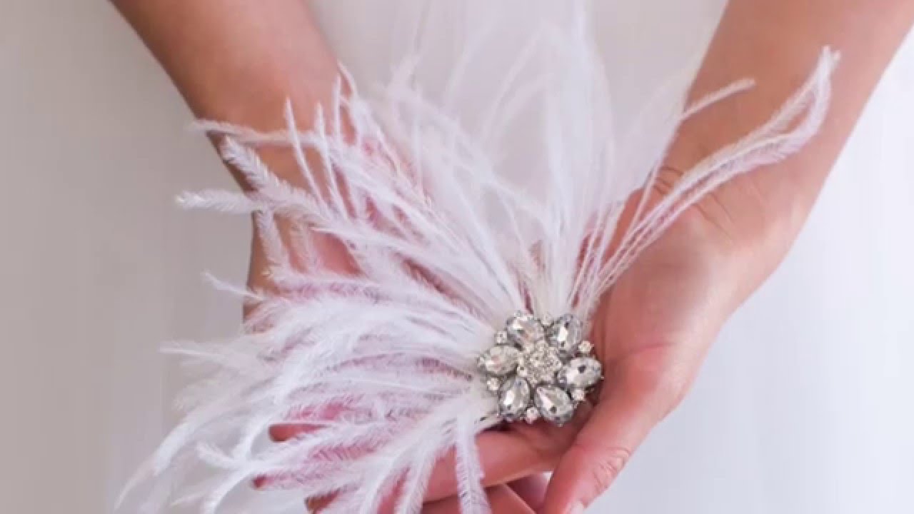 Diy 2 Feather Hair Clip Youtube