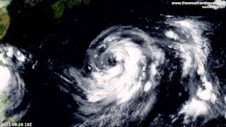 Typhoon Talas - HD Satellite Timelapse