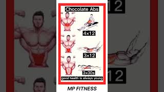 || CHOCOLATE ABS WORKOUT | Good Health is Always Young || @mpfitness7935#tipsandtricks#gymexercise