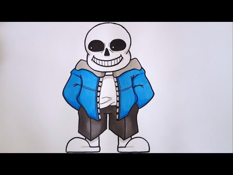 How To Draw Sans From Undertale Step By Step (EASY) - YouTube