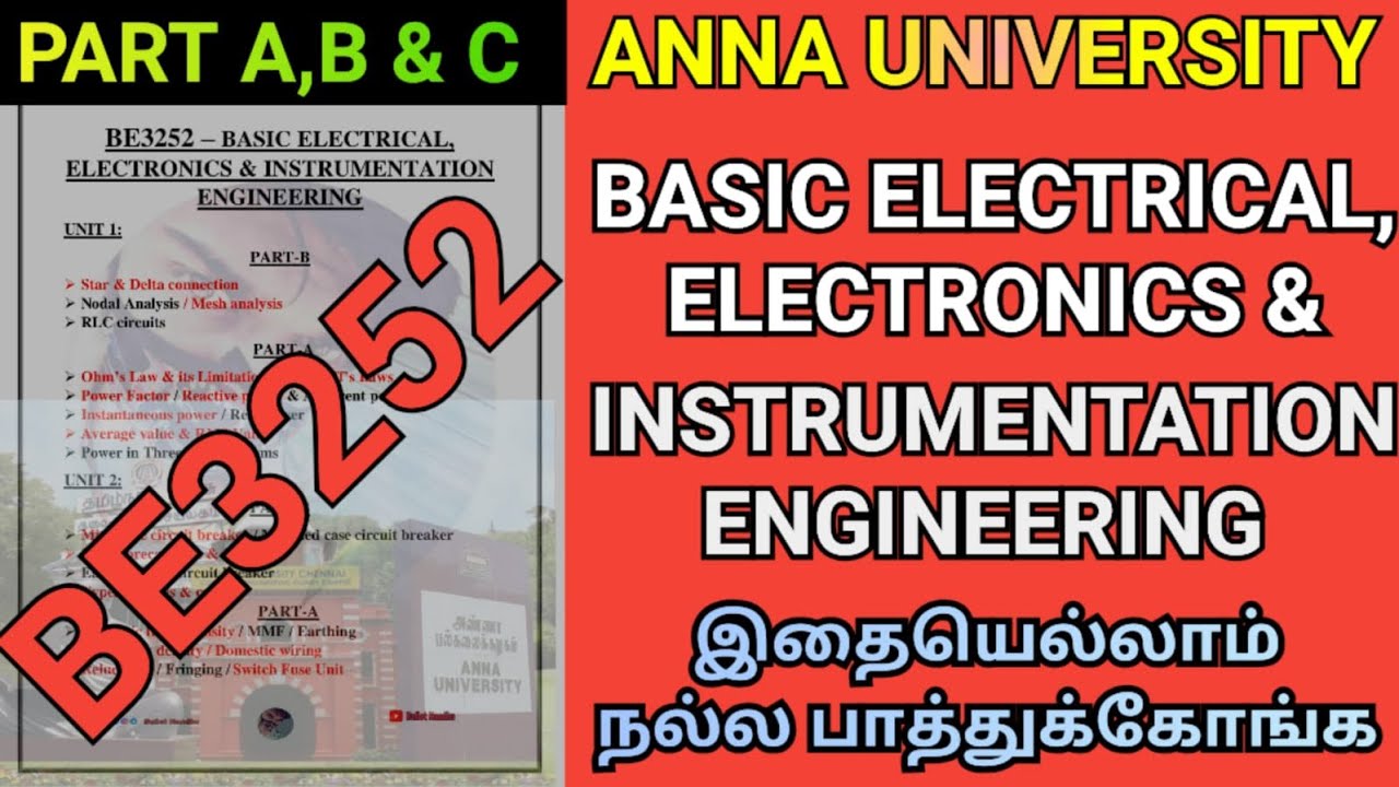 Basic Electrical Electronics And Instrumentation Engineering Important