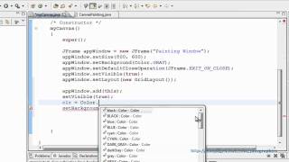 Java Graphics Tutorial - 2: Creating Canvas on A Window