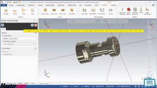Align Solid Bodies - Mastercam 2017