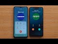 Samsung Galaxy A02 VS Oppo A3S incoming Call & Outgoing Call