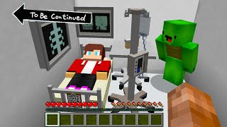 What's happened with MIKEY AND JJ in hospital in mincecraft.MIKEY IN HOSPITAL IN MINECRAFT@maizenofficial