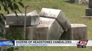 Vandals strike at historic East Side cemetery