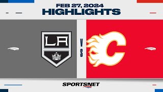 NHL Highlights | Kings vs. Flames - February 27, 2024