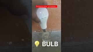 🔎🔭Simple Science Experiments | Glowing Bulb From Salt Water #shorts #viral #trending #experiment