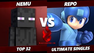 Kagaribi 8 Top 32 - Nemu (Steve) Vs. Repo (Mega Man) SSBU Ultimate Tournament