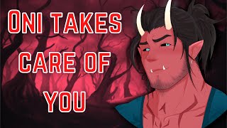 [M4A] Oni takes care of you - Oni x listener - ASMR roleplay (Tsundere) (Oni boy)