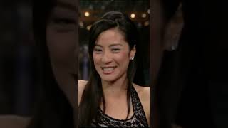 Michelle Yeoh can kick Jackie Chan's butt | Letterman #shorts