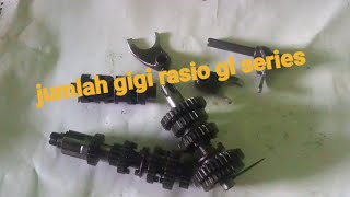 jumlah gigi rasio honda gl seris