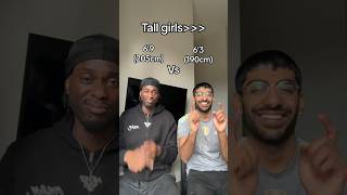 Height comparison 6’9 vs 6’3… how tall are you?… #tall #short #height #shorts