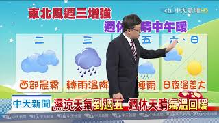 20200316中天新聞　【氣象】清晨冷氣團影響　最低新屋11.9度