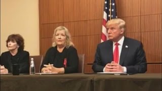 Trump holds event with Bill Clinton accusers