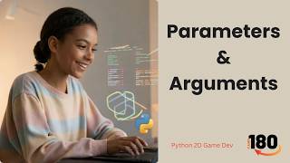 Parameters & Arguments in Python for Absolute Beginners (Lesson 14) | Python 2D Game Development