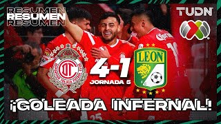 Resumen y goles | Toluca 4-1 León | Liga Mx - CL2024 J6 | TUDN