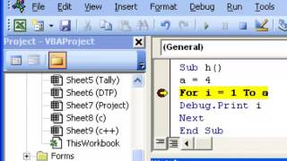 Watch Window in Excel Visual Basic Editor