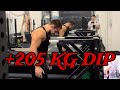 205 KG WEIGHTED DIP RECORD (+ FULL WARM UP)