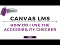 Canvas Accessibility: Check Accessibility