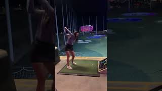 LOOK AT THIS GOLF SWING W/ MISS CANADA #shorts