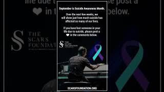 September is #SuicideAwarenessMonth 🖤 @TheScarsFoundation