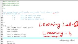 089 89 memcmp Function in C Programming Language Video Tutorial