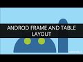 Android Frame Layout | Android table Layout | Android Tutorial for Beginners | Edureka